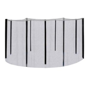 Turvavõrk D426cm batuudile, postidega, must