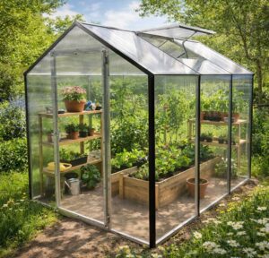 kasvuhoone Levi 2x3 m polükarbonaat