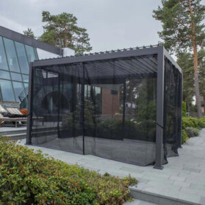 Textilene kardinad varikatusele MIRADOR-111 3x4m, must