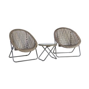 Aiamööblikomplekt TURKU 2 tooli ja abilaud