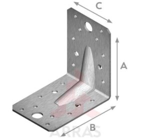 NAELUTUSNURK ARRAS 140X140X90X2,5 TUGEVDATUD