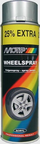 Universaalvärv/veljevärv Wheel Spray hõbe 500ml, Motip