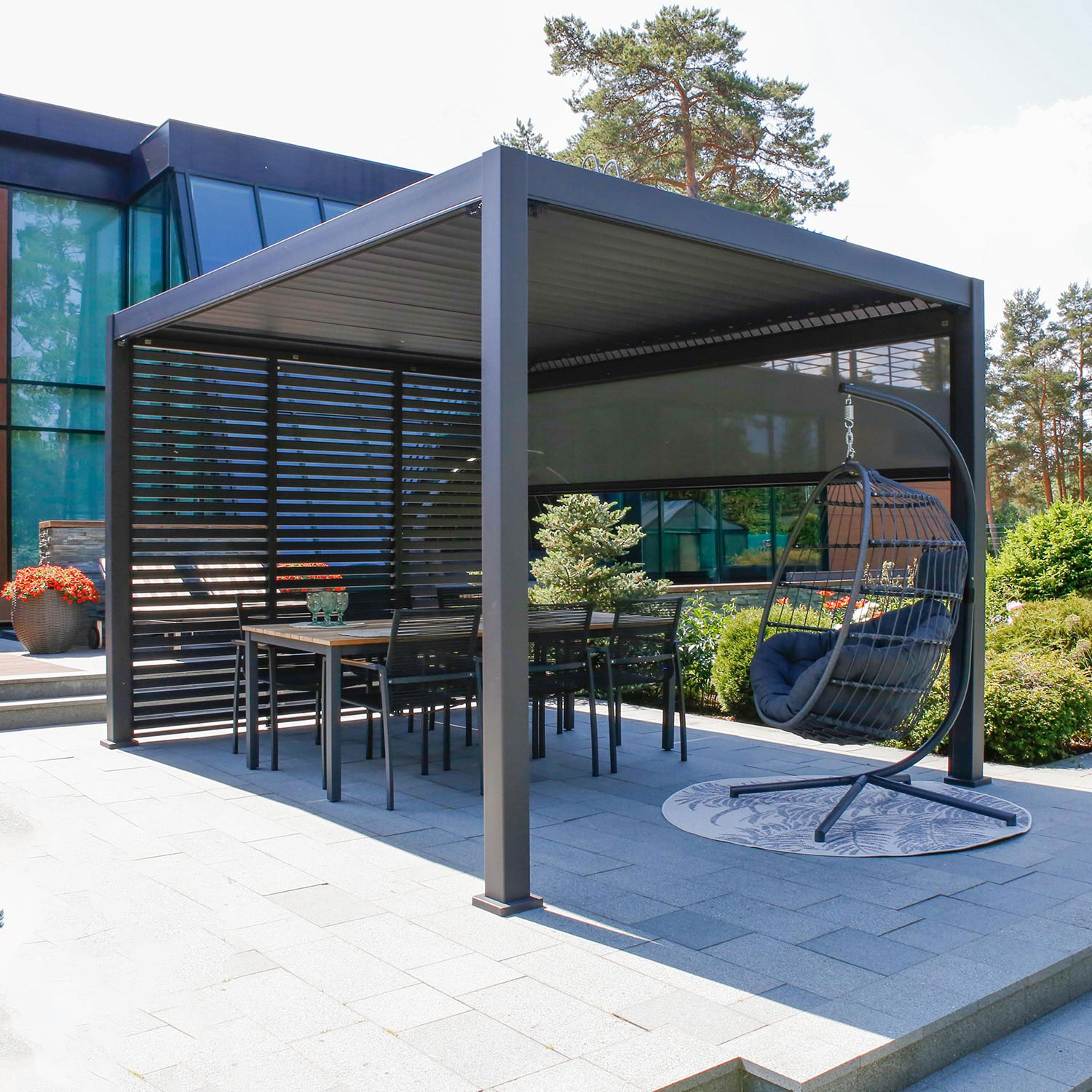 Varikatus MIRADOR-111 3x4m, tumehall - Pilt 2