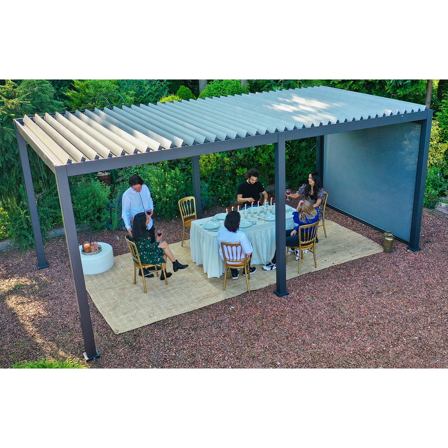 Varikatus MIRADOR-111 3x6m, tumehall - Pilt 6