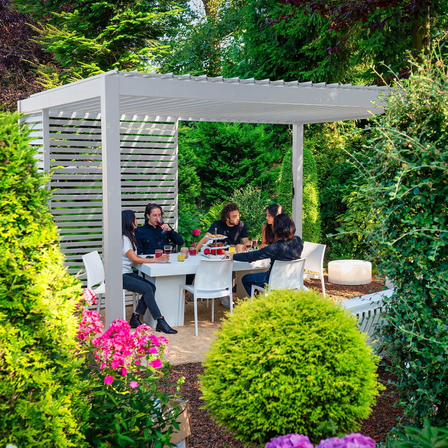 Varikatus MIRADOR-111 3x4m, valge - Pilt 4