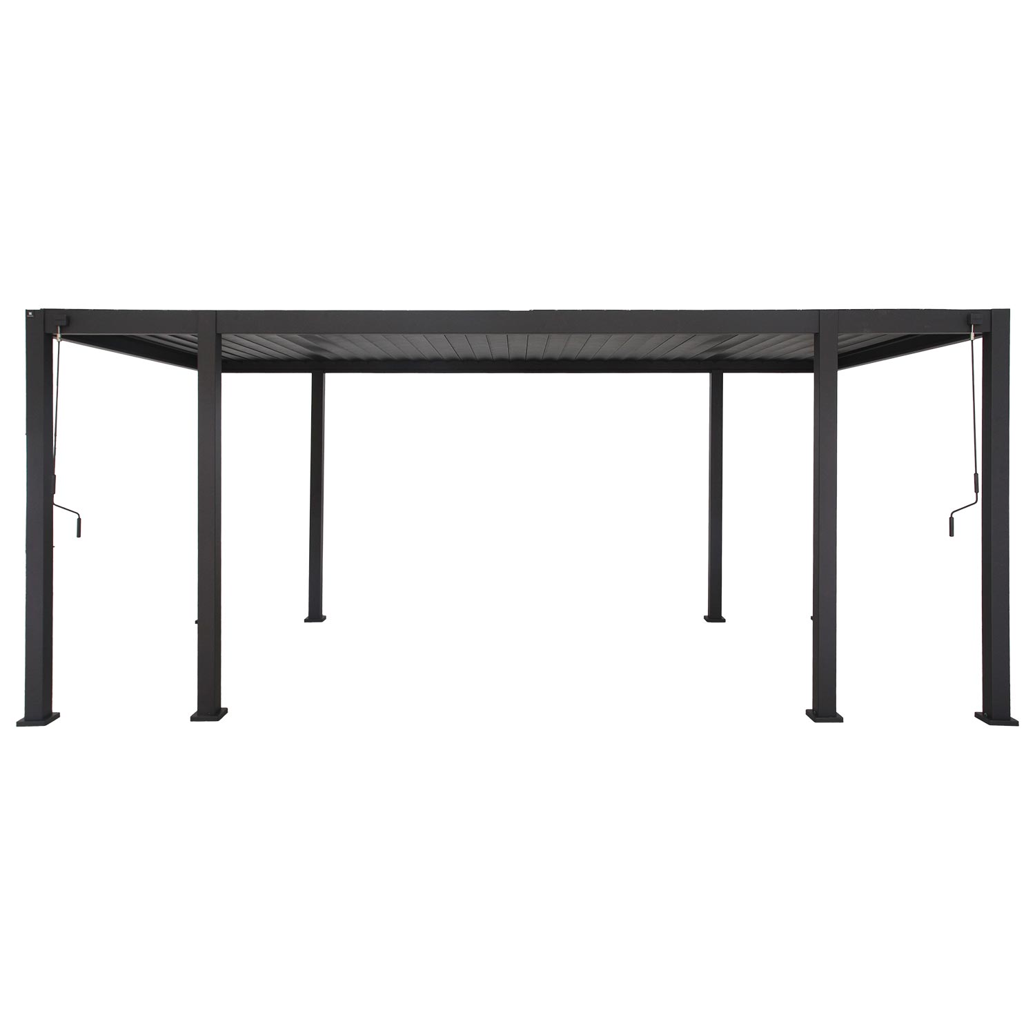 Varikatus MIRADOR-111 lamellseintega 3x6m, tumehall - Pilt 2