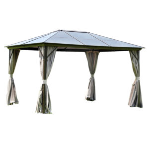 Varikatus SUNSET 3x4xH2/2,7m, taupe/pruu