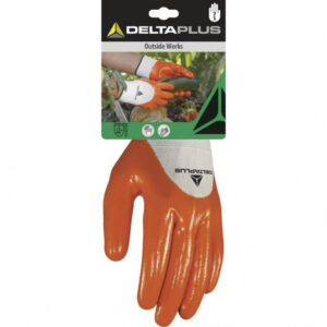 Kindad, polüester, nitriilkattega, oranz 9, Delta Plus
