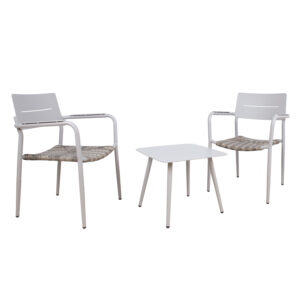 Rõdukomplekt COCORA laud, 2 tooli, taupe