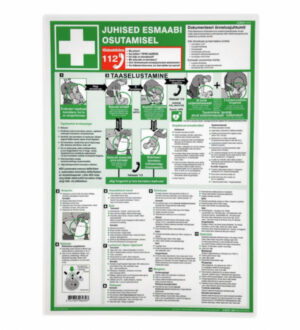 Esmaabiplakat, eesti keeles eesti, Cederroth