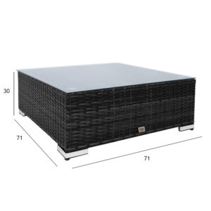 Diivanilaud SEVILLA NEW 71x71xH30cm, mus