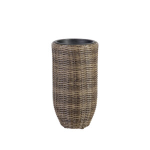 Lillepotiümbris WICKER D28xH59cm, tumepr