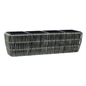 Lillekast WICKER 57x16xH16cm, hall