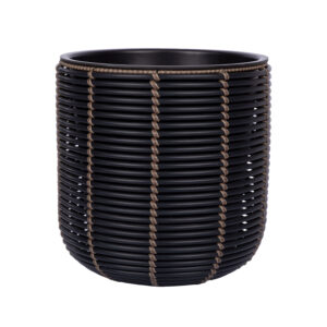 Lillepott WICKER D35xH36cm, must/pruun