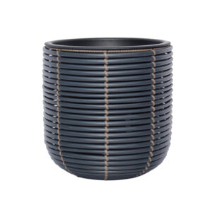 Lillepott WICKER D27xH28cm, must/pruun