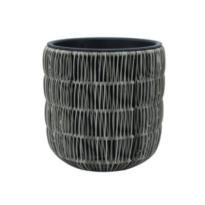 Lillepott WICKER D27xH28cm, helehall
