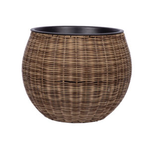 Lillepott WICKER D40xH32cm, helepruun