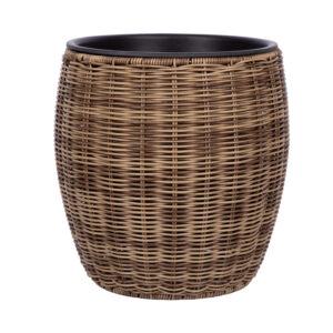 Lillepott WICKER D30xH30cm, helepruun