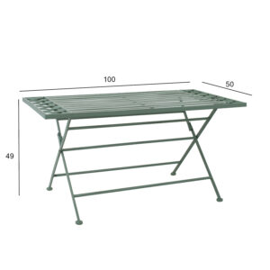 Diivanilaud MINT 100x50xH49cm, antiikroheline metall