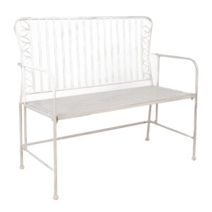 Pink JASMINE 103x50xH93cm, antiikvalge metall