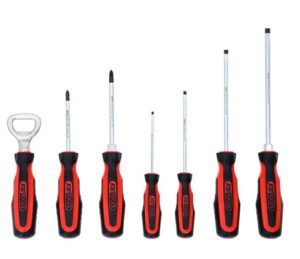 Kruvikeerajate komplekt (PH1, PH2, Slotted 3; 4; 5,5; 6,5), KS Tools