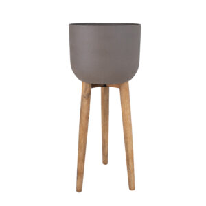 Lillepott SANDSTONE D36,5xH86cm, pruun