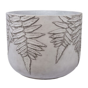 Lillepott FERN D55xH43.5cm, valge/hall