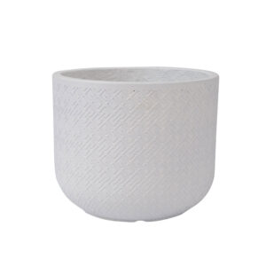 Lillepott SELENA D24xH19.5cm, valge