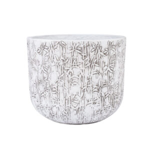 Lillepott LOUNA D37xH30cm, valge/hall