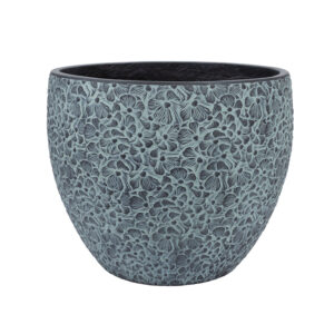 Lillepott FLORA D44xH36cm, must/hall