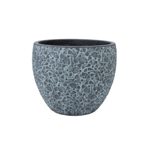 Lillepott FLORA D24xH19.5cm, must/hall
