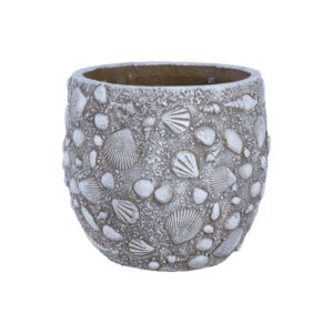 Lillepott SUNNY SHELL D27xH25cm, beež
