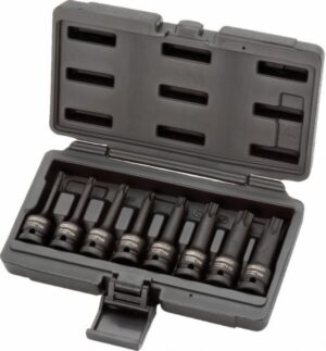 Löökotsakupadrunite komplekt TORX 1/2´´, T30-T80, 8-osa, pik, KS Tools