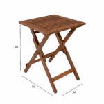 Laud ROUEN 50x50xH68cm, meranti - Pilt 3