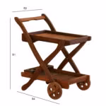 Serveerimislaud VICTORIA 84x50xH81cm, meranti - Pilt 3