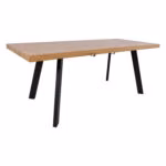 Söögilaud BRIGIT 159/198x84,5xH77cm, hel - Pilt 5