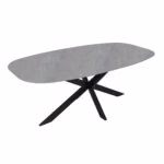 Söögilaud CHASE 200x100xH76cm, hall - Pilt 2