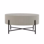 Diivanilaud ASHER D80xH40cm, hall - Pilt 2
