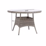 Laud TRENTO D110xH73,5cm, helehall - Pilt 7