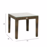 Abilaud WICKER 50x50xH45cm, cappuccino - Pilt 3