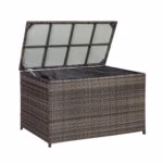 Padjakast WICKER 122x52xH62cm, tumepruun - Pilt 2