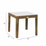 Abilaud WICKER 50x50xH45cm, beež - Pilt 2