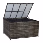 Padjakast WICKER 140x80xH65cm, tumepruun - Pilt 2