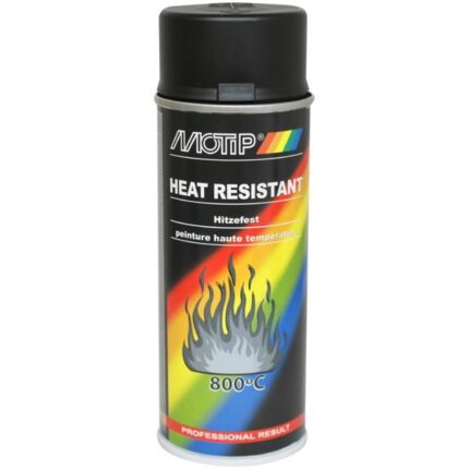 Kuumakindel värv Thermo Spray 800°C must 400ml