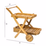 Serveerimislaud FINLAY 84x57xH84cm, akaatsia - Pilt 3