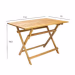 Laud FINLAY 110x70xH74,5cm, akaatsia - Pilt 3