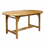 Laud FINLAY 153/195x90xH72cm, akaatsia - Pilt 2