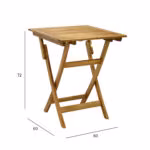 Laud FINLAY 60x60xH72cm, akaatsia - Pilt 3