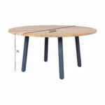 Laud MARLINE D160xH76cm, tiikpuu - Pilt 4