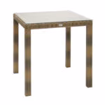 Laud WICKER 73x73xH71cm, cappuccino - Pilt 2